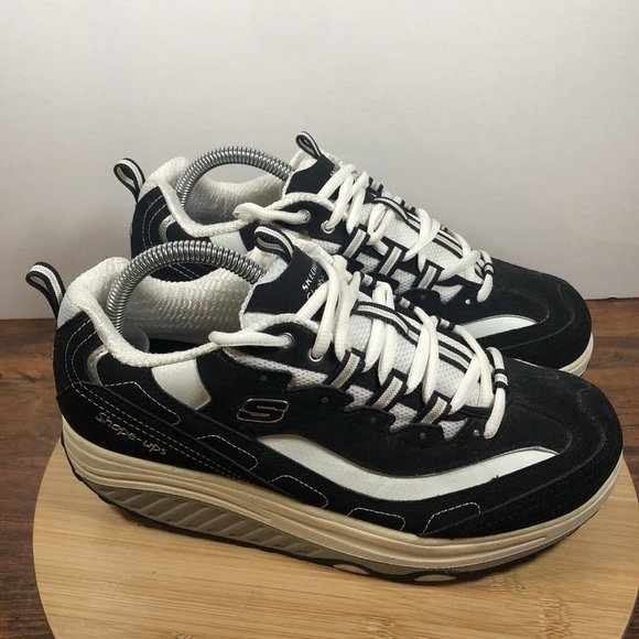 Skechers Shoes - Skechers Shape Ups Womens Size 10 Black White Walking Casual Shoes Sneakers